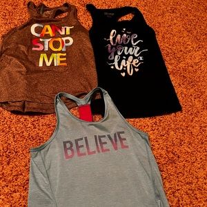 Brands include: champion, rebok, danskin